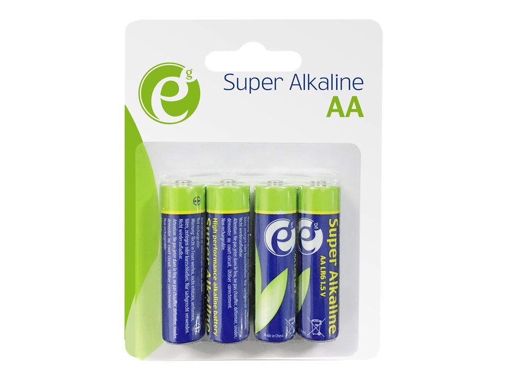 GEMBIRD EG-BA-AA4-01 Alkaline LR6 AA batteries 4-pack blister
