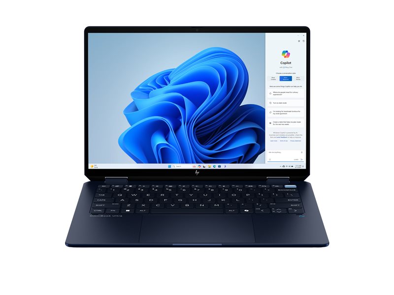 HP OmniBook Ultra x360 14-fh0053ny Intel Core Ultra 5 226V 14inch 2.8K Touch 16GB 1TB Athmospheric Blue W11H
