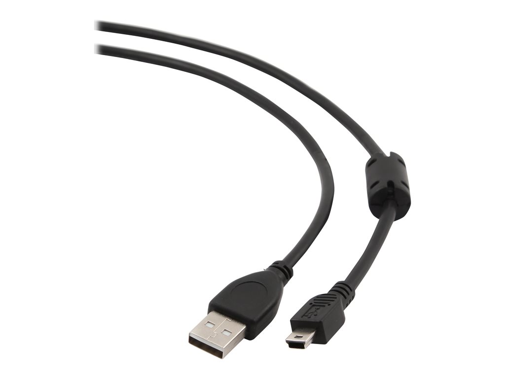 GEMBIRD CCF-USB2-AM5P-6 USB 2.0 A- MINI 5PM 1.8m cable with ferrite core