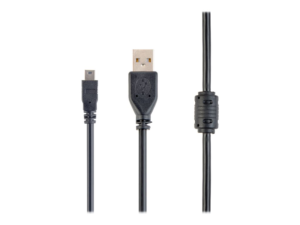 GEMBIRD CCF-USB2-AM5P-6 USB 2.0 A- MINI 5PM 1.8m cable with ferrite core