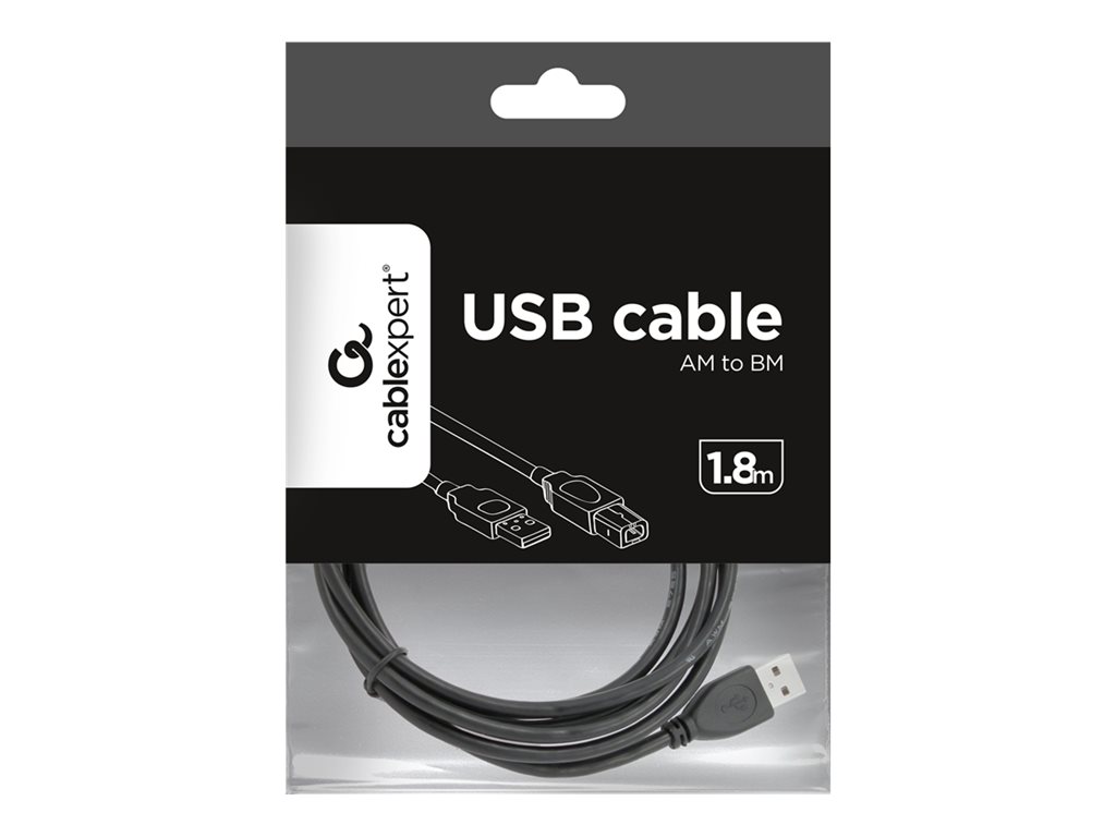 GEMBIRD CCP-USB2-AMBM-6 USB 2.0 A- B 1 8m cable black color