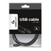GEMBIRD CCP-USB2-AMBM-10 USB 2.0 A- B 3m cable black color