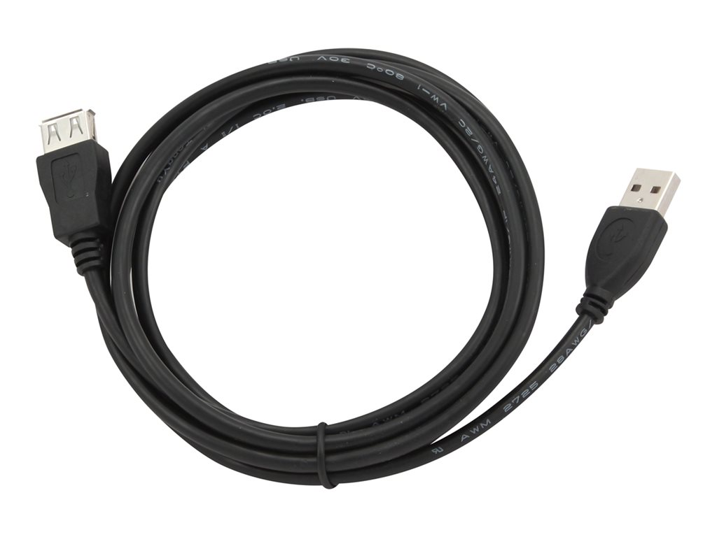 GEMBIRD CCP-USB2-AMAF-6 USB 2.0 A- A-socket 6ft cable black
