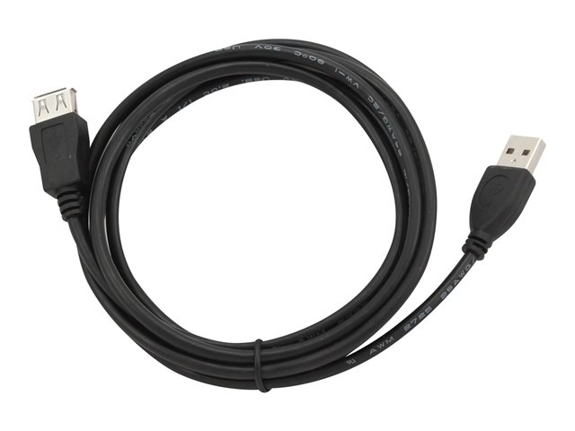 GEMBIRD CCP-USB2-AMAF-6 USB 2.0 A- A-socket 6ft cable black