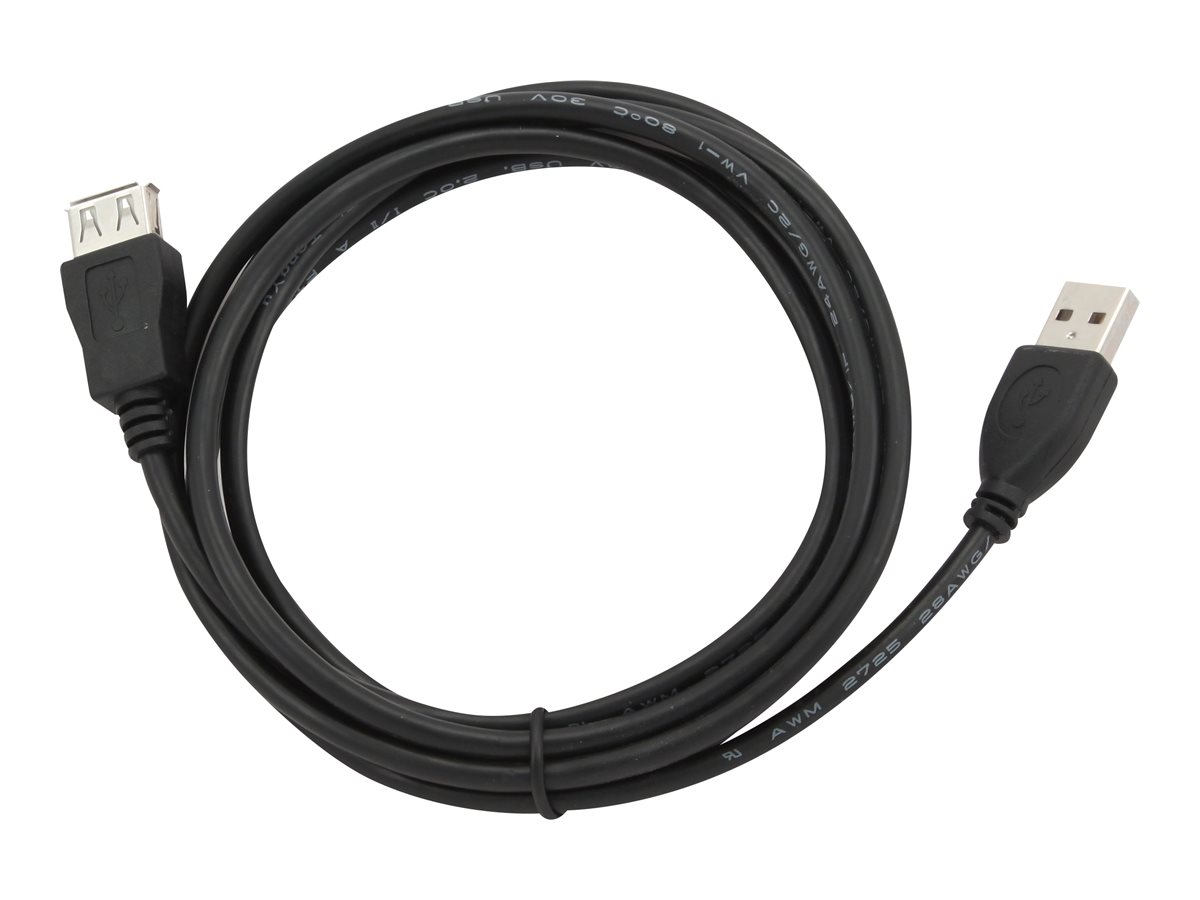 GEMBIRD CCP-USB2-AMAF-6 USB 2.0 A- A-socket 6ft cable black