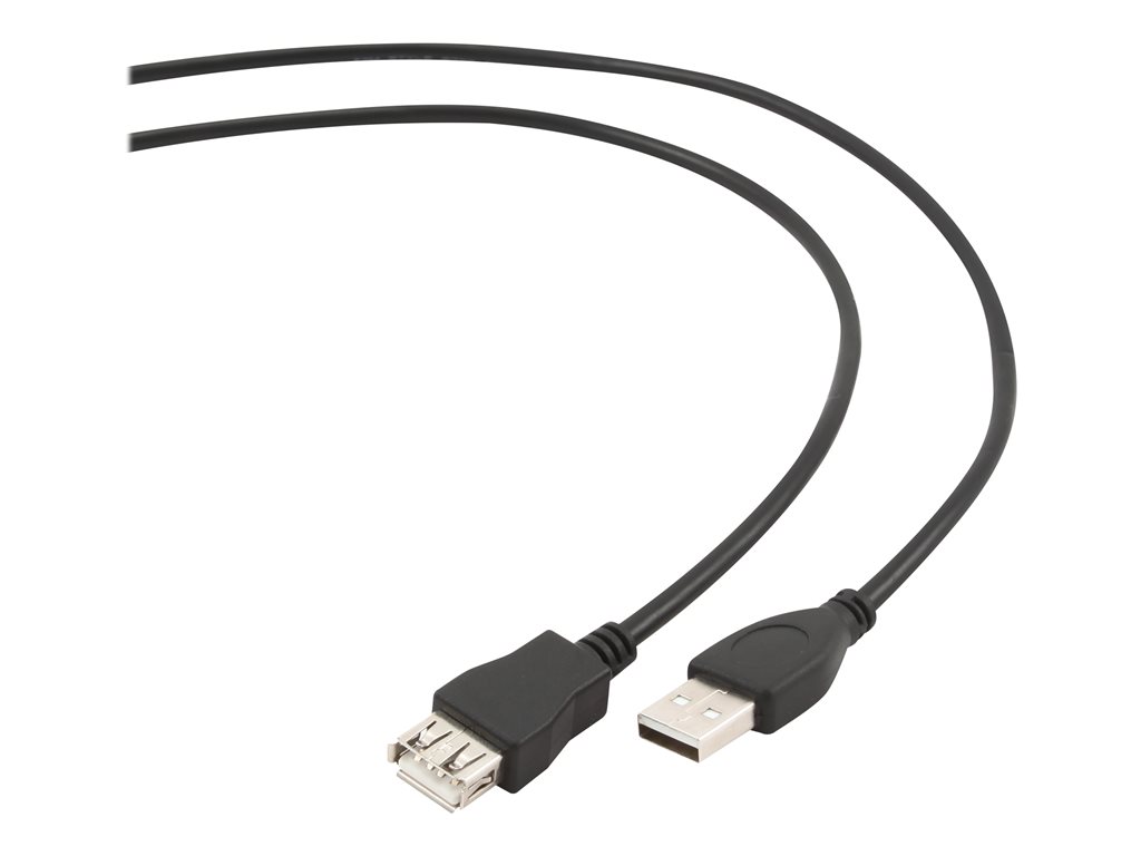 GEMBIRD CCP-USB2-AMAF-6 USB 2.0 A- A-socket 6ft cable black