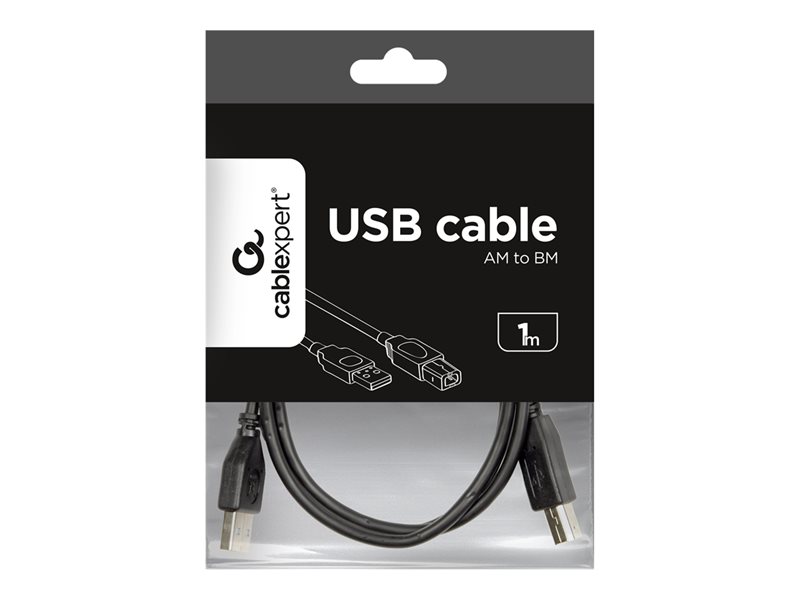 GEMBIRD CCP-USB2-AMCM-1M USB 2.0 cable to type-C AM/CM 1m black
