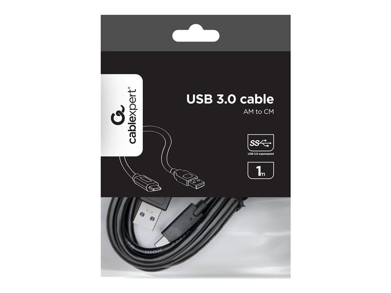 GEMBIRD CCP-USB3-AMCM-1M USB 3.0 cable to type-C AM/CM 1m black