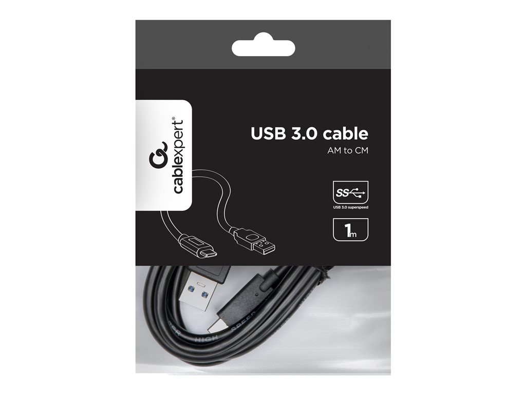 GEMBIRD CCP-USB3-AMCM-1M USB 3.0 cable to type-C AM/CM 1m black
