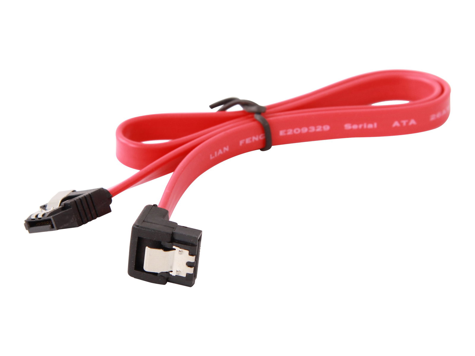 GEMBIRD CC-SATAM-DATA90-0.3M Serial ATA III 30 cm Data Cable with 90 degree bent metal clips red