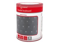 GEMBIRD KB-109F-B Flexible keyboard USB + OTG black color US layout