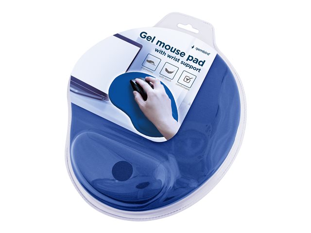 GEMBIRD MP-GEL-B Gel mouse pad with wrist rest navy blue