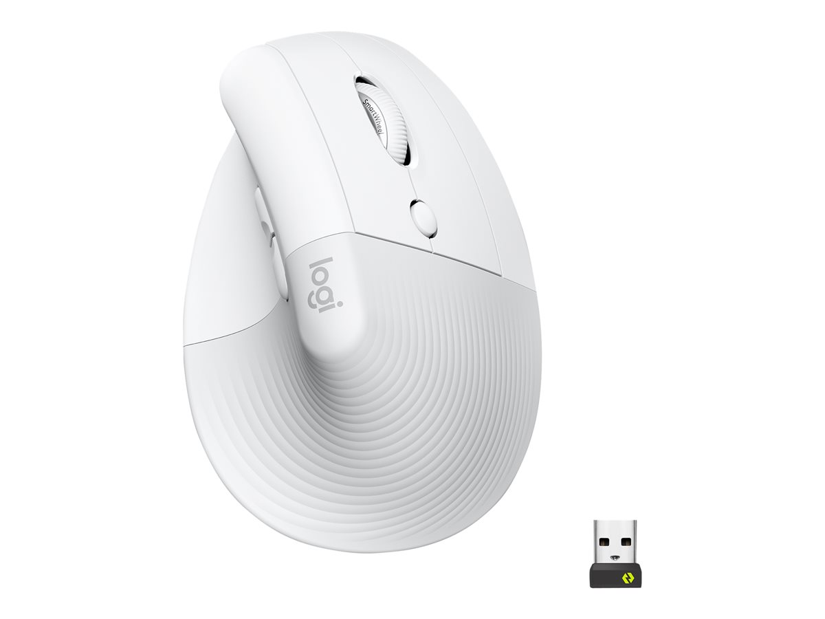LOGITECH Lift Vertical Ergonomic Mouse Vertical mouse ergonomic optical 6 buttons wireless Bluetooth 2.4 GHz Bolt USB