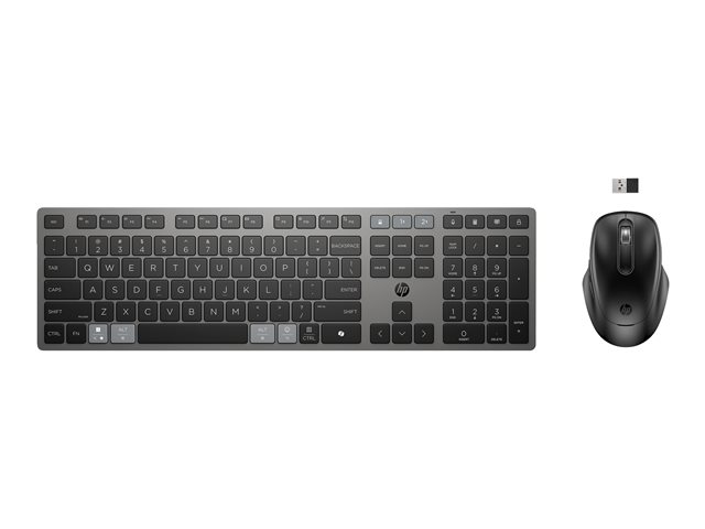 HP 725 Multi-Device Rechargeable Wireless Keyboard and Mouse Combo EURO