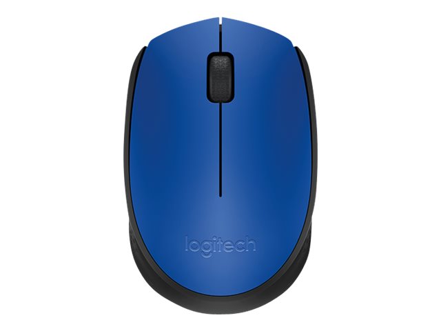 LOGITECH M171 Mouse right and left-handed wireless 2.4 GHz USB wireless receiver black blue