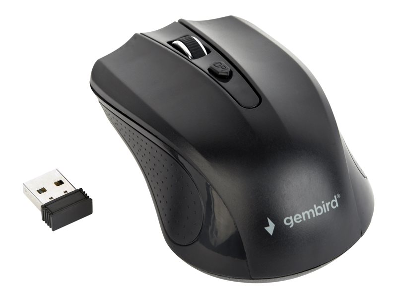 GEMBIRD MUSW-4B-04 Wireless optical mouse 1600DPI nano USB black