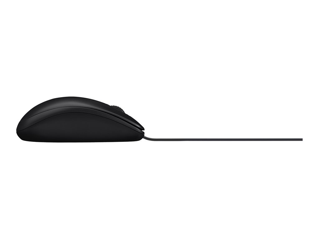LOGITECH M100 Mouse full size right and left-handed optical 3 buttons wired USB black