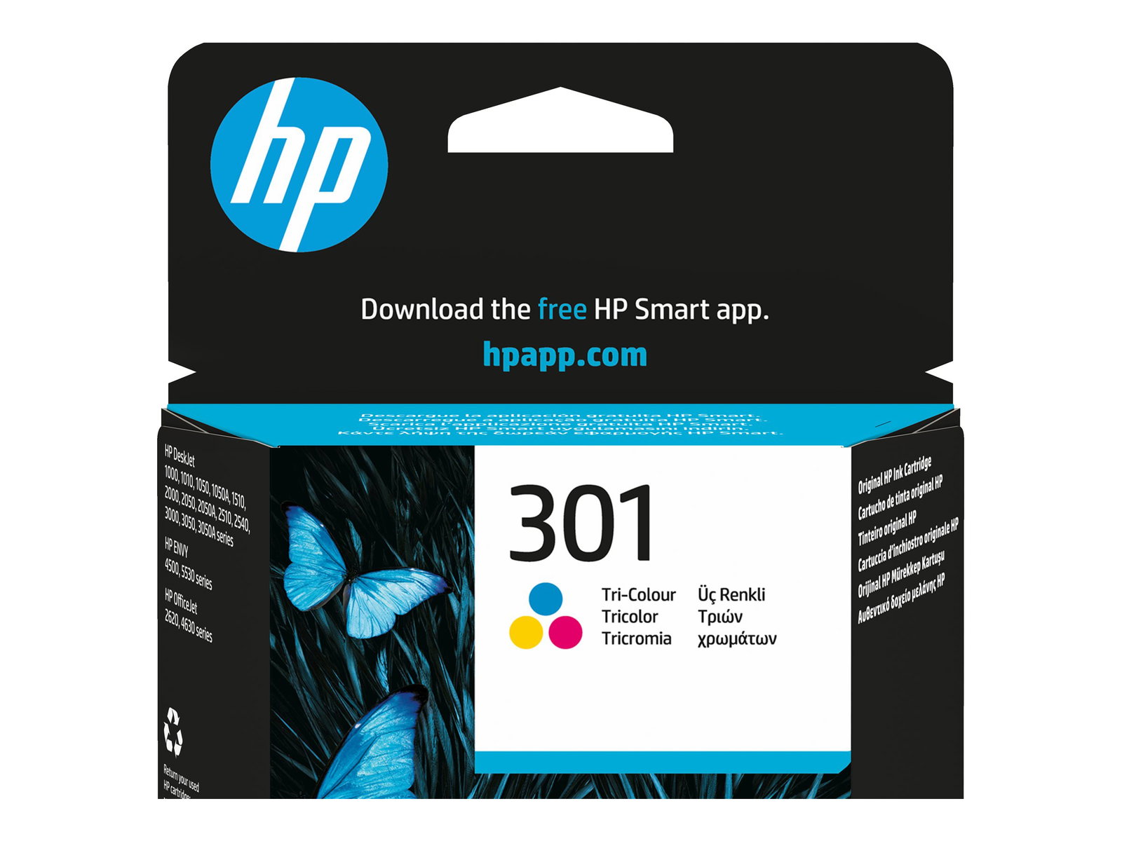 HP 301 ink color DeskJet 1050 2050 All-in-One Printer