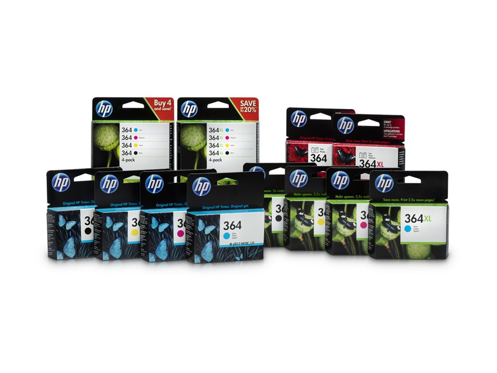 HP 364XL ink black Photosmart C5380 C6380 D5460 Photosmart B8550 (EN)