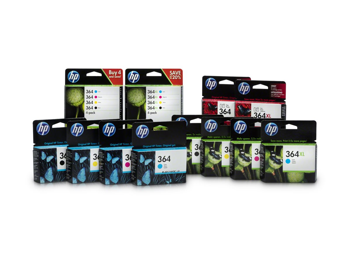HP 364XL ink black Photosmart C5380 C6380 D5460 Photosmart B8550 (EN)