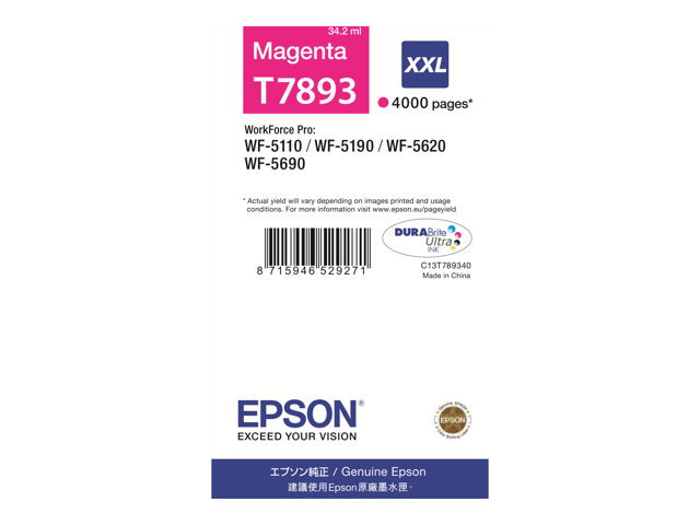 EPSON WF-5xxx Series Ink Cartridge XXL Magenta