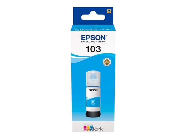 EPSON 103 EcoTank Cyan ink bottle