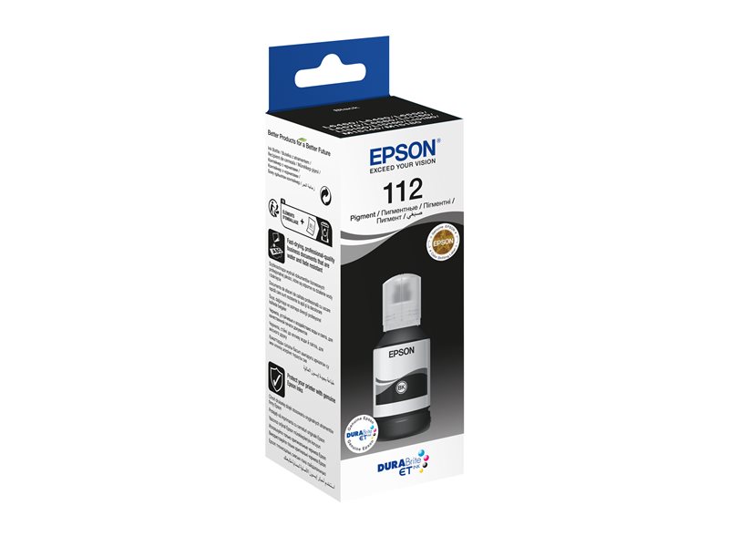 EPSON 112 EcoTank Pigment Black ink bottle