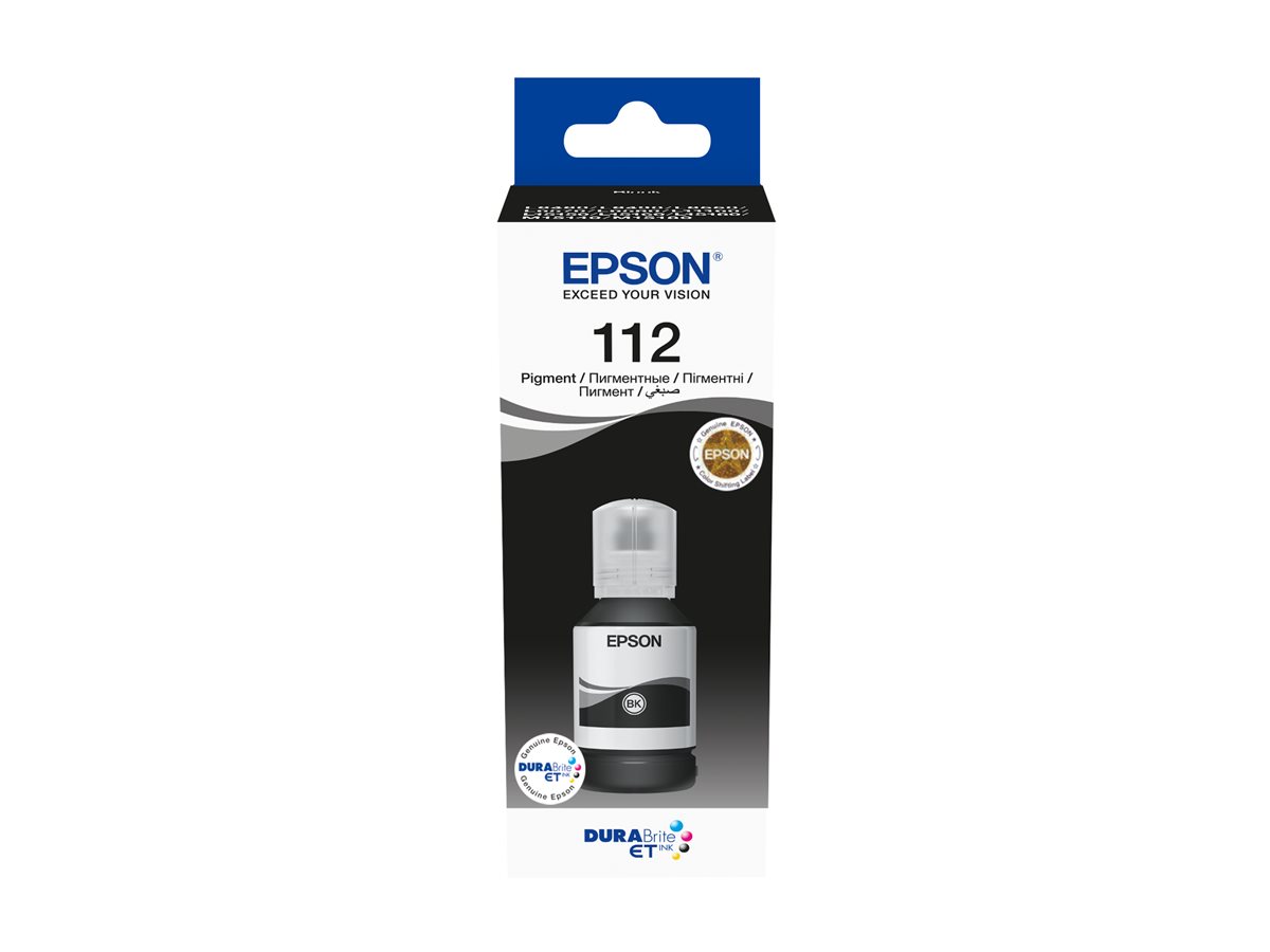 EPSON 112 EcoTank Pigment Black ink bottle