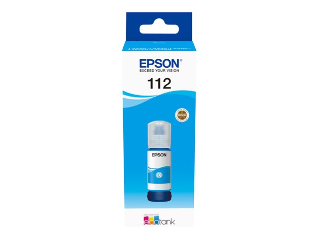 EPSON 112 EcoTank Pigment Cyan ink bottle