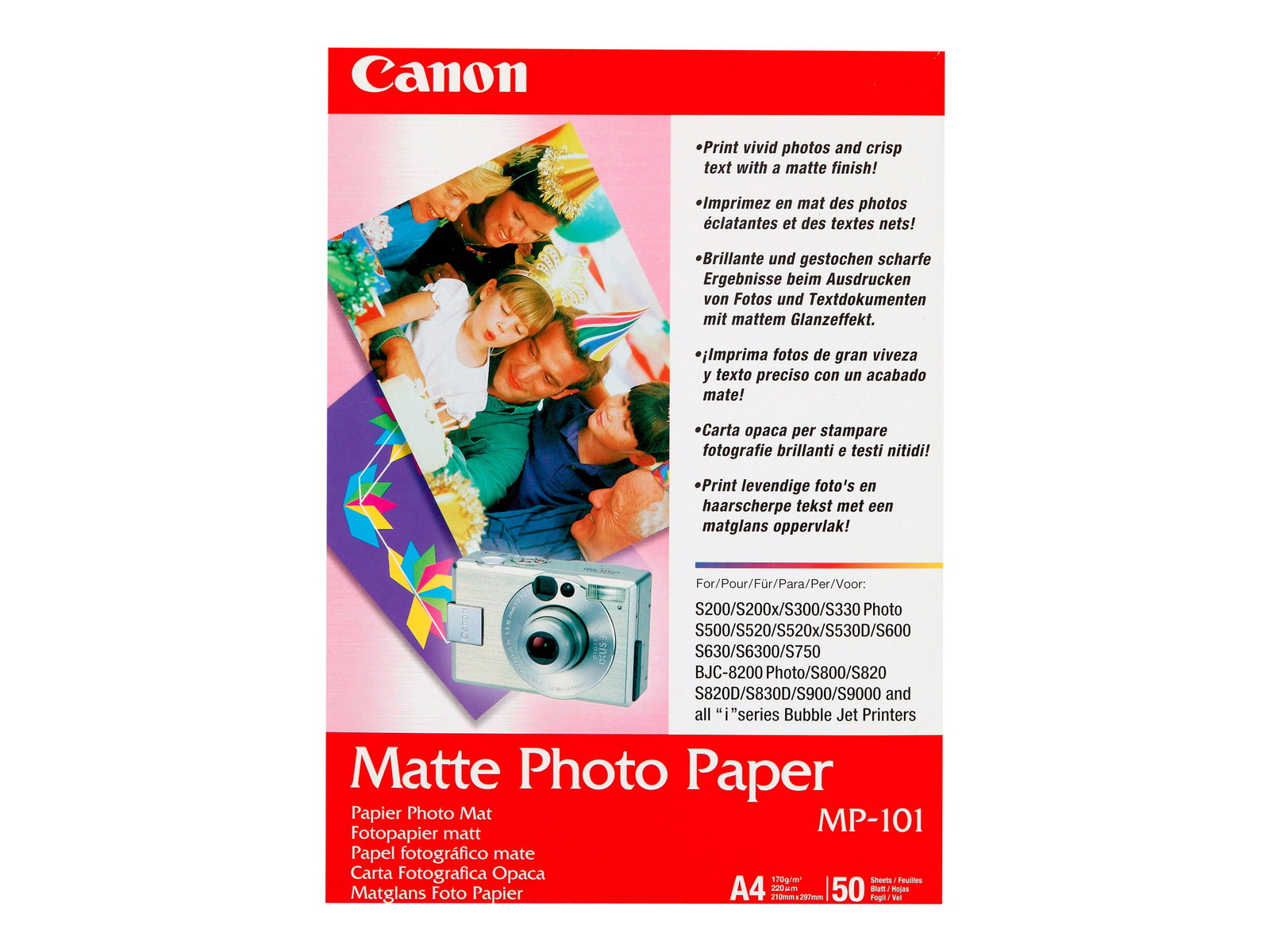 CANON MP-101 PhotoPaper A4 50Blatt matt