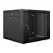 LANBERG WF01-6609-10B wall-mounted rack 19inch demounted flat pack 9U/600x600mm black