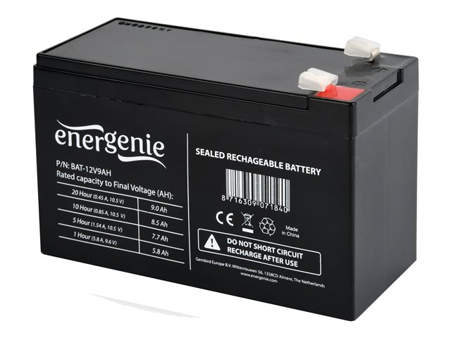GEMBIRD BAT-12V9AH Rechargeable Gel Battery 12V/9AH