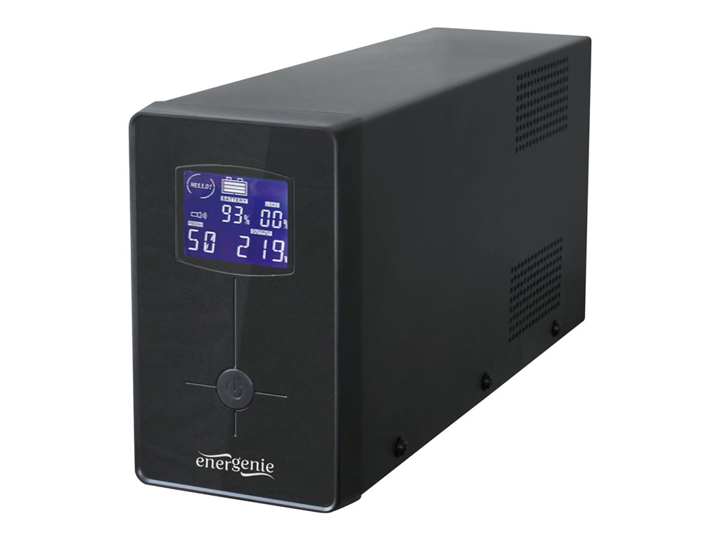 GEMBIRD EG-UPS-033 UPS Energenie Line-Interactive 1200VA3xIEC2xSchuko 230VUSBRJ11LCD