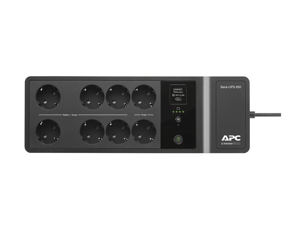 APC Back-UPS BE850G2-GR UPS AC 230V 520Watt 850VA output connectors 8 Black