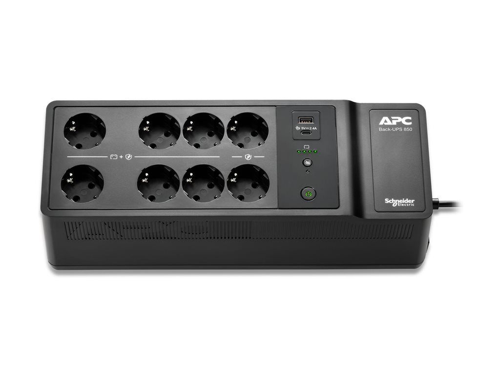 APC Back-UPS BE850G2-GR UPS AC 230V 520Watt 850VA output connectors 8 Black