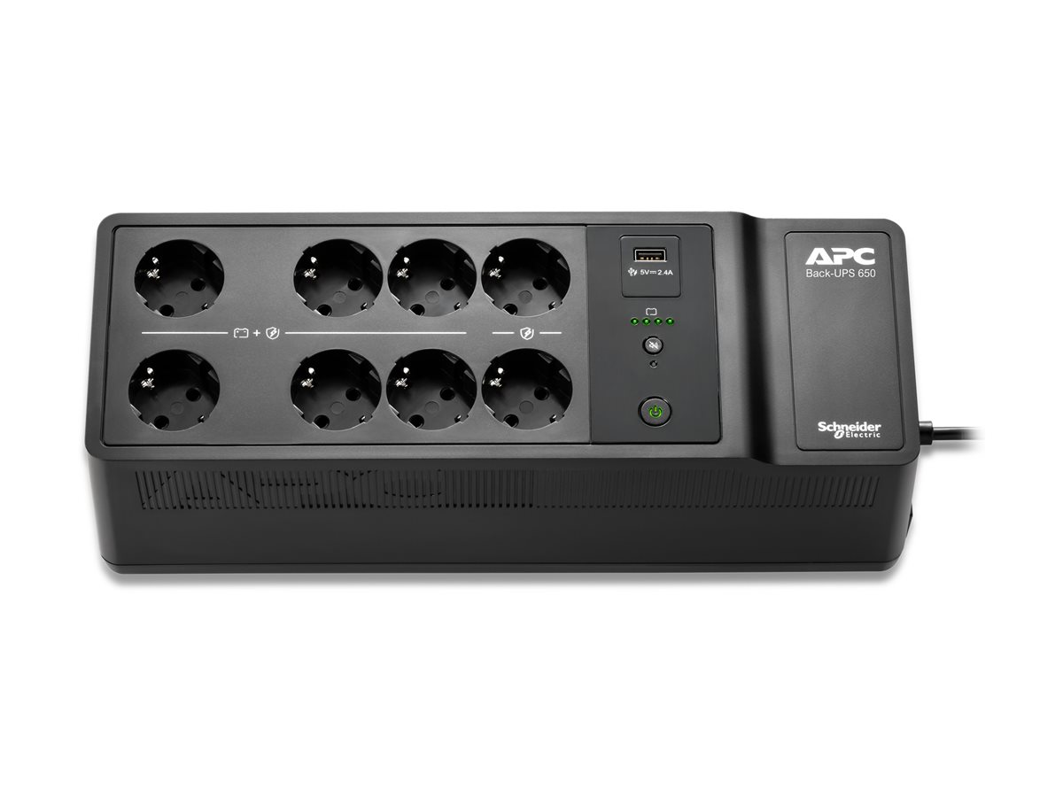 APC Back-UPS BE650G2-GR UPS AC 230V 400Watt 650VA output connectors 8 Black