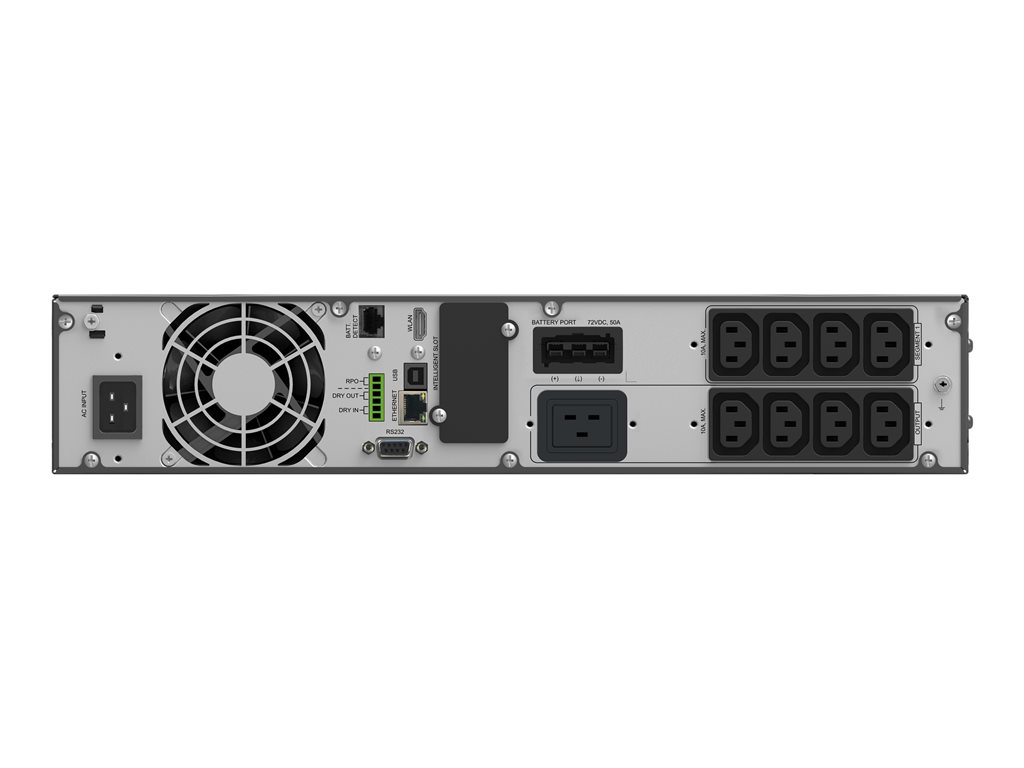 POWERWALKER UPS On-Line VFI 3000 ICR IOT 1/1 phase 3000VA PF1 8x IEC C13 + 1x C19 outlets USB/RS232 LCD Rack