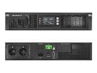 QOLTEC 52285 Uninterruptible Power Supply UPS for RACK 1kVA 1000W Power factor 1.0 LCD EPO USB On line