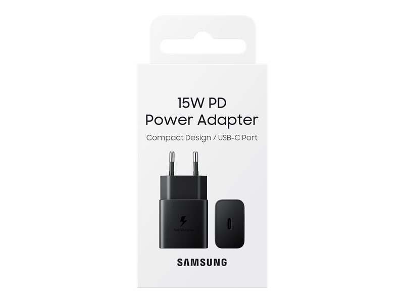 SAMSUNG Power Adapter 15W USB-C without Cable Black