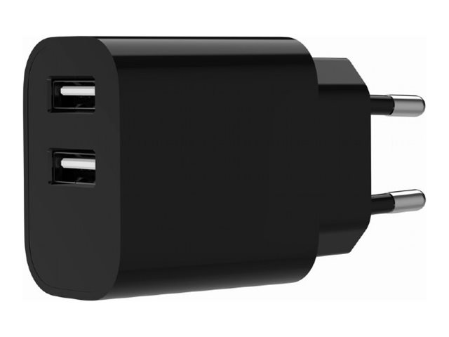 GEMBIRD 2-port universal USB charger 2.4A black
