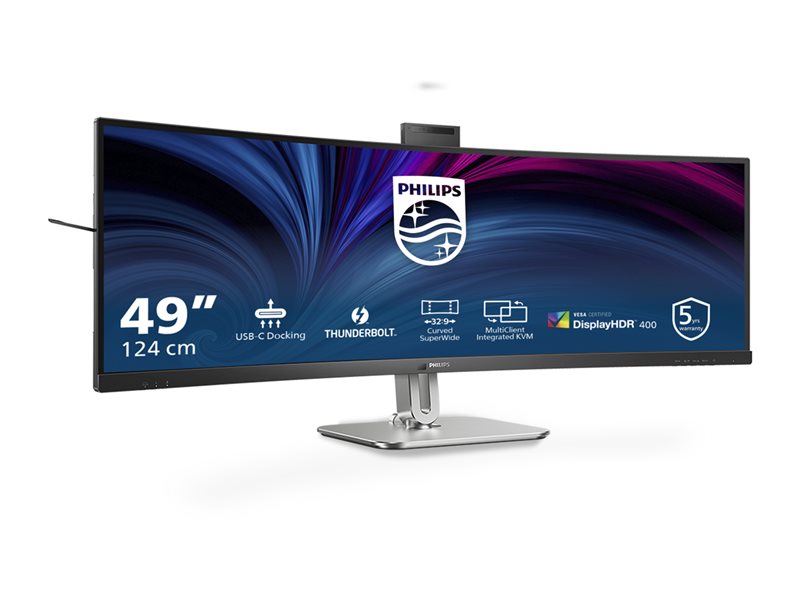 PHILIPS 49B2U6903CH/00 48.8inch 5120x1440 VA Curved H/A 170mm SUPERWIDE USB-C 75Hz DP 2xHDMI USB HUB SPEAKERS webcam
