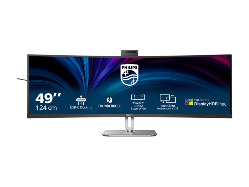 PHILIPS 49B2U6903CH/00 48.8inch 5120x1440 VA Curved H/A 170mm SUPERWIDE USB-C 75Hz DP 2xHDMI USB HUB SPEAKERS webcam