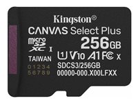 KINGSTON 256GB micSDXC Canvas Select Plus Gen3 150R A1 Single Pack w/o ADP