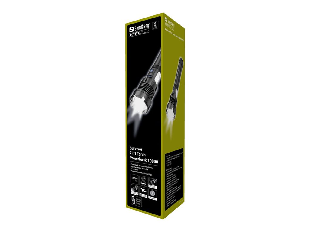 SANDBERG Survivor 7in1 Torch Powerbank 10000