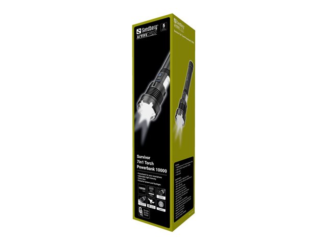SANDBERG Survivor 7in1 Torch Powerbank 10000