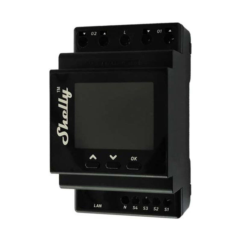 Shelly Pro Dual Cover PM DIN Rail Dual Controller, WiFi (Power measurement)