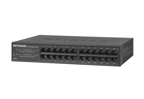 24-PORT GE UNMANAGED SWITCH - WALL AND RACKMOUNT