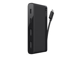 4-PORT USB-C TRAVEL HUB - 2XUSB A/2XUSB C BLACK