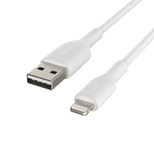 LIGHTNING BLADE/SYNC CABLE - PVC MFI 15CM WHITE