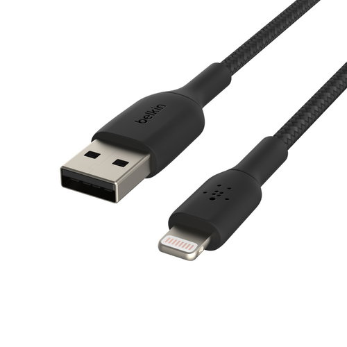LIGHTNING BLADE/SYNC CABLE - MFI 15CM BLACK